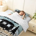 thumbnail image 3 of Catabedysis Sweet Camper Print Twin Comforter Sets,Coastal Camping Bedding Set For Boys,Multicolor,Reversible,2pcs,1 Comforter and 1 Pillowcase, 3 of 7