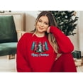 thumbnail image 3 of Merry Christmas Pink Blue Tree Shirt, Christmas Sweatshirt, Merry Christmas Shirt, Cute Christmas Tees for Women, Holiday Shirt, 3 of 10