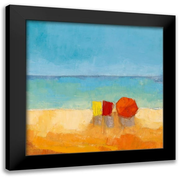 Pivier-Attolini, Regine 12x12 Black Modern Framed Museum Art Print Titled - Parasols I