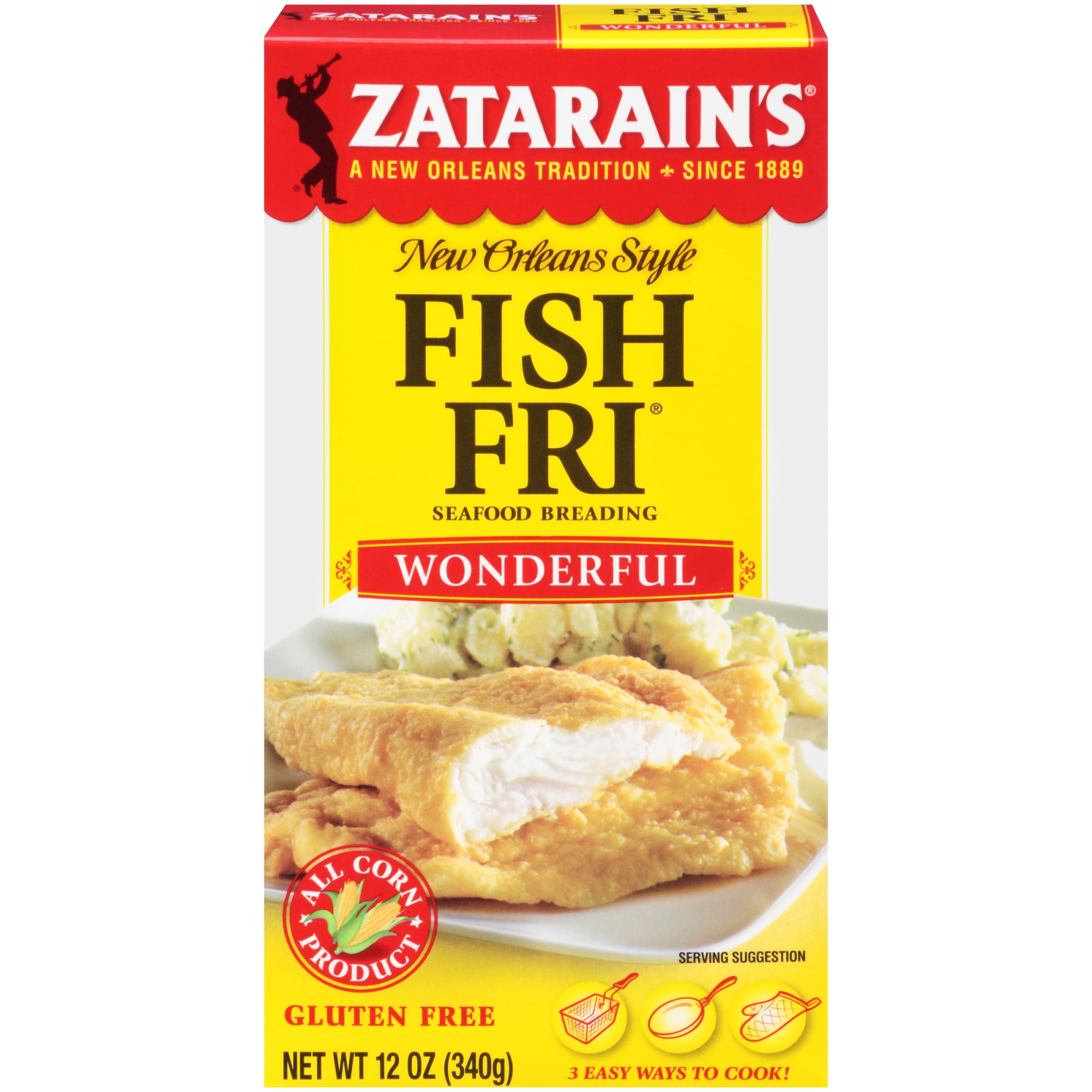 Zatarain's Fish Fry Plain, 12 oz