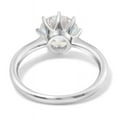 thumbnail image 6 of Blue Jewel 14K White Gold Plated Diamond Ring - 2.2 Ct Round Brilliant Cut Diamond Rings for Her - Solitaire Engagement Wedding Fine Rings for Women's - Eight Prongs Diamond Rings for Women's, 6 of 9
