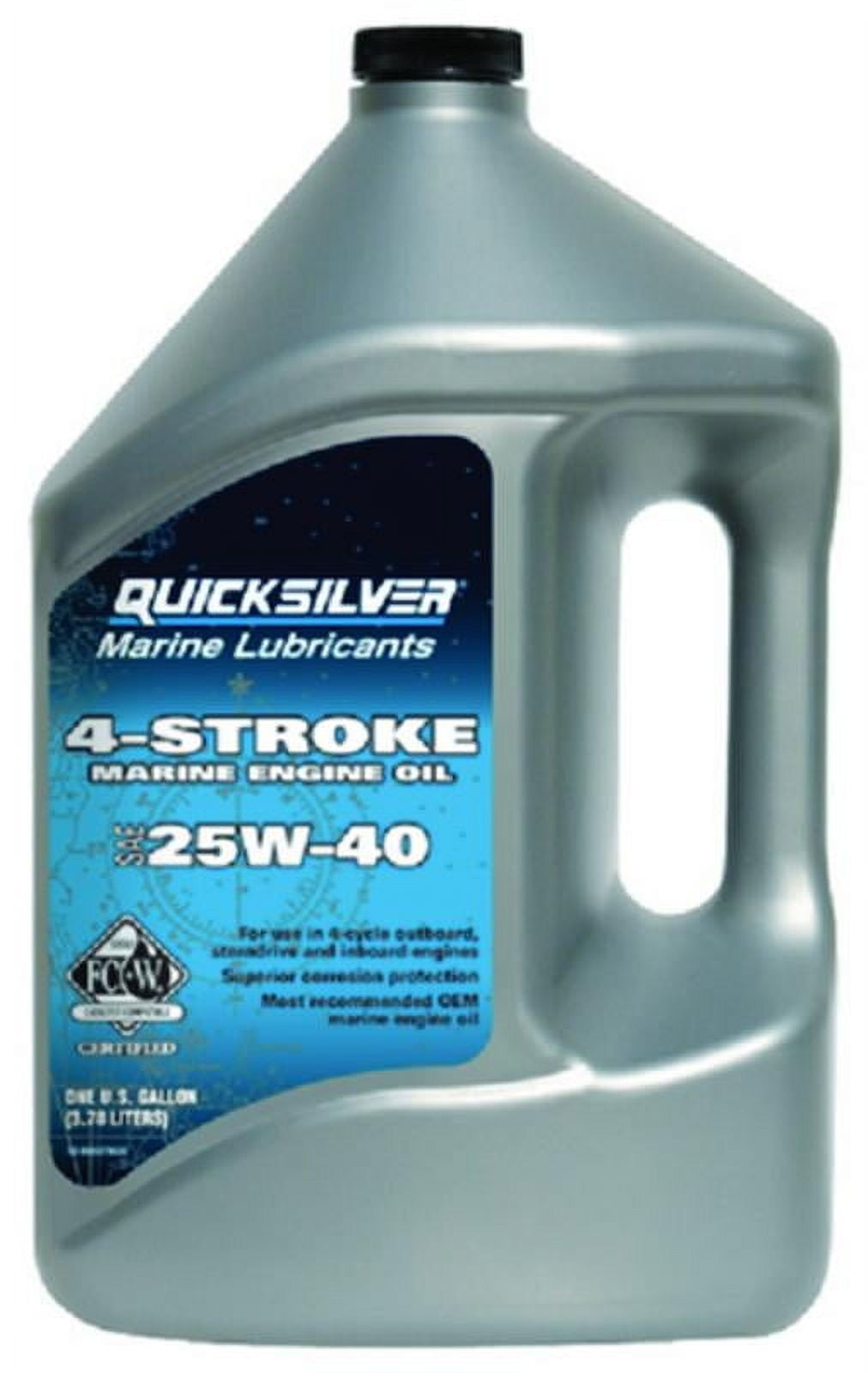 Quicksilver 8M0116451 Synthetic Blend Four Stroke Oil - SAE