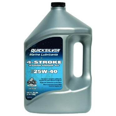 Quicksilver 25W-40 Marine Engine Oil, 1 Gallon