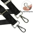 thumbnail image 2 of Buyless Fashion Trucker Suspenders for Men - 48" Elastic Adjustable Straps 1" - X Back Utility Braces - 5149-Black, 2 of 7