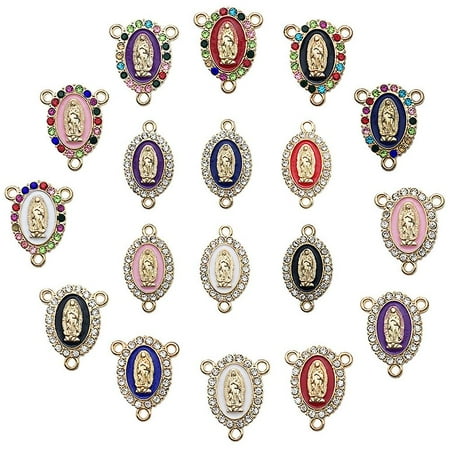 

18pcs Jewelry DIY Charms Virgin Mary Charms DIY Making Pendants Crafts Making Accessory
