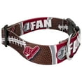 thumbnail image 4 of Country Brook Petz® 1 1/2 inch Deluxe Crimson and White Football Fan Dog Collar Limited Edition, Extra Large, 4 of 5