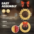 thumbnail image 5 of Ktaxon 48in Christmas Wreath Christmas Decoration Lighted Holiday Decor 315 Lights LED - Golden, 5 of 6