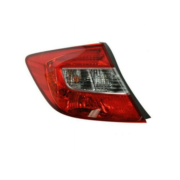 Left Tail Light Assembly - Compatible with 2012 Honda Civic Sedan