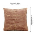 thumbnail image 3 of PEONAVET Velvet Decorative Throw Pillow Covers, 18×18 Soft Solid Square Cushion Case, Marble Pattern Pillow Case for Couch Sofa Bed Home Decoration（Wine）, 3 of 6