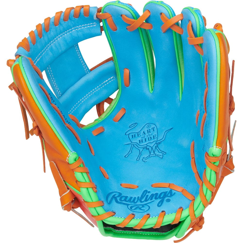 Rawlings LE Heart of the Hide Fun Burst 11.5" Baseball Glove (PROR204 2CBO) Blue/Green 11.5
