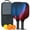 Black-1, variant on Fighting Series Pickleball Paddles Set Of 2, Fiberglass Surface, 4 Balls & Bag
