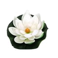 thumbnail image 1 of Yuarrent Flores artificiales de agua TureClos, flores de PE de tacto Real, flores decorativas de simulación para el hogar y la boda Decoración blanco, 1 of 6