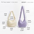 thumbnail image 4 of KOKOPEAS Bolso pequeño acolchado con burbujas para mujer, bolso de mano plisado de tendencia coreana, bolso de hombro para compras de viaje para mujer, 4 of 5