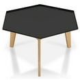 thumbnail image 4 of Furniture of America Vidor Coffee Table with Tray Top, Black, 4 of 7