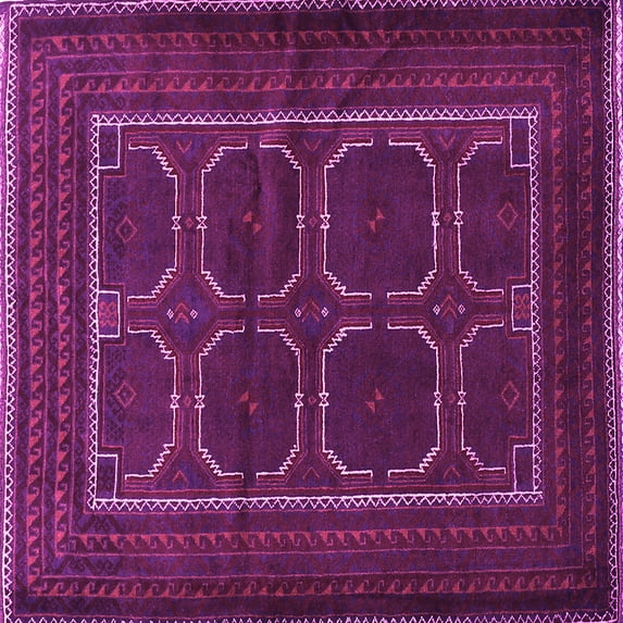 Ahgly Company Indoor Square Persian Pink Traditional Area Rugs, 3' Square