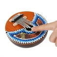 thumbnail image 3 of Thumb Piano, 7 Keys African Thumb Piano Coconut Shell Finger Thumb Piano Portable African Mbira Great Educational Instrument for Music Lover for Children, 3 of 8