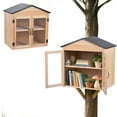 thumbnail image 3 of Outdoor Literature Exchange Box 20x14x19in, DIY Wooden Book Storage Cabinet, Free Library Kit for Community Book Sharing, 3 of 9