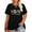 4-black, variant on XCHQRTI Nope Not Today Womens Graphic Shirt Inspirational Plus Size Tees Short Sleeve Summer Casual Tops