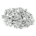 thumbnail image 1 of 110 Pcs M5 Silver Tone Aluminum Alloy Car Auto Flat Head Rivet Nut Threaded Insert, 1 of 6