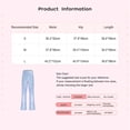 thumbnail image 5 of Haitryli Women's Sparkle Sequin Pants Drawstring Waist Wide Leg Straight Leg Long Pants for Nightclub White S, 5 of 5
