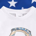 thumbnail image 6 of Ulanda Baby Boy Girl 4th of July Outfit USA Short Sleeve Bubble Romper Jumpsuit Newborn Fourth of July Summer Clothes (Beige, 3-6 Months), 6 of 7