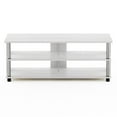thumbnail image 5 of Furinno Sully 3-Tier TV Stand for TV up to 48, White Oak, Stainless Steel Tubes, 5 of 6