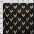 thumbnail image 3 of oneOone Cotton Poplin Black Fabric Rooster Cock Quilting Supplies Print Sewing Fabric By The Yard 42 Inch Wide, 3 of 4