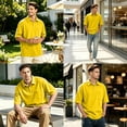 thumbnail image 6 of Men's Polo Shirts Short Sleeve Quick Dry Outdoor Golf Sports Shirts with Pocket 2XL, 6 of 8