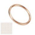 thumbnail image 3 of Anillos tóricos de metal, anillo redondo multiusos resistente para bolsas de hardware, cinturones, correas para perros, cesta colgante, manualidades, color dorado, 3 of 8