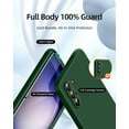 thumbnail image 2 of 3 in 1 for Samsung Galaxy S23 Plus Case, with 2 Pack Screen Protector, with Full Camera Cover Protection，Liquid Silicone Slim Shockproof Protective S23+ Phone Case (Alpine Green), 2 of 12