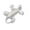 White Opal, variant on Lizard Simulated Opal Pendant Sterling Silver