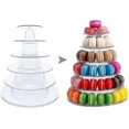 thumbnail image 1 of Macaron Tower Stand, 6 Tier Round Macaroon Holder Stand Multifunction Cupcake Cookie Dessert Display Shelf Rack Plastic Stand For Wedding Baby Shower, 1 of 4