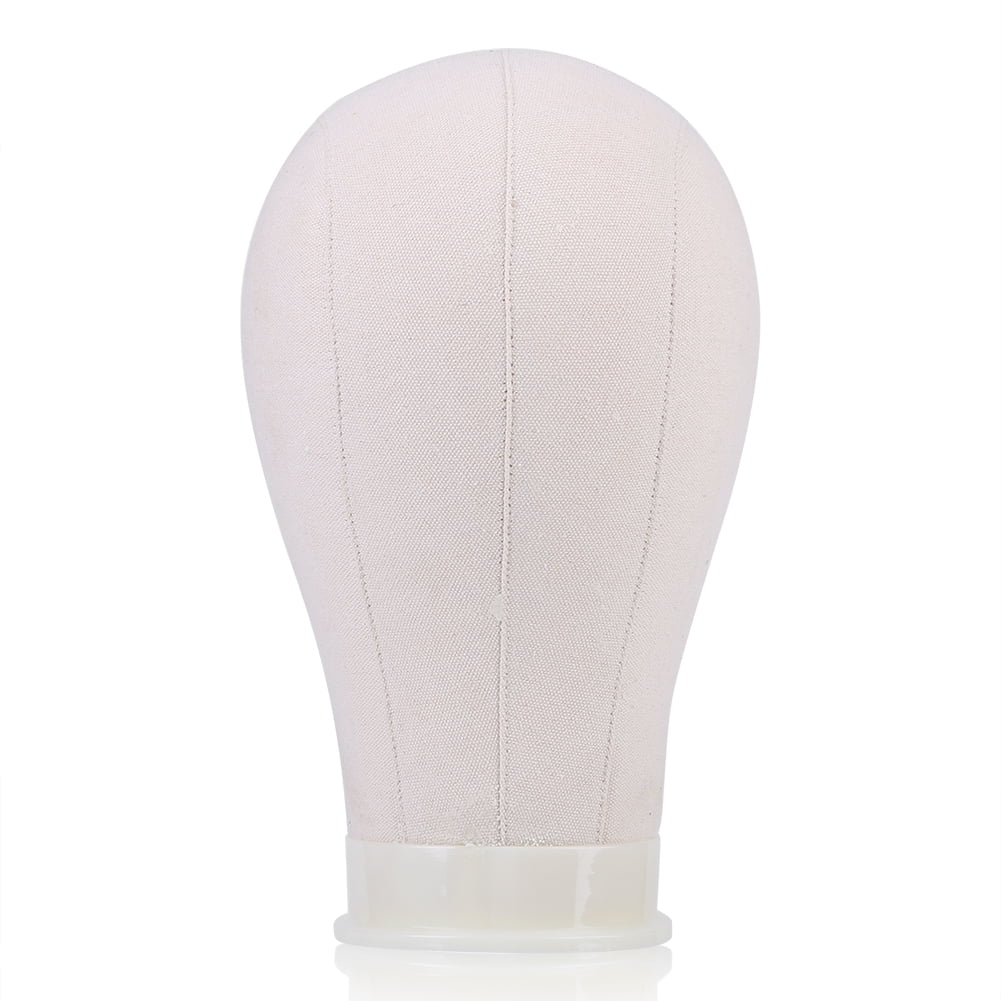 Mannequin Head,21 /22''/23 Professional Cosmetology Bald Canvas Block Head Making Wigs Hair Extensions Mannequin Model Head