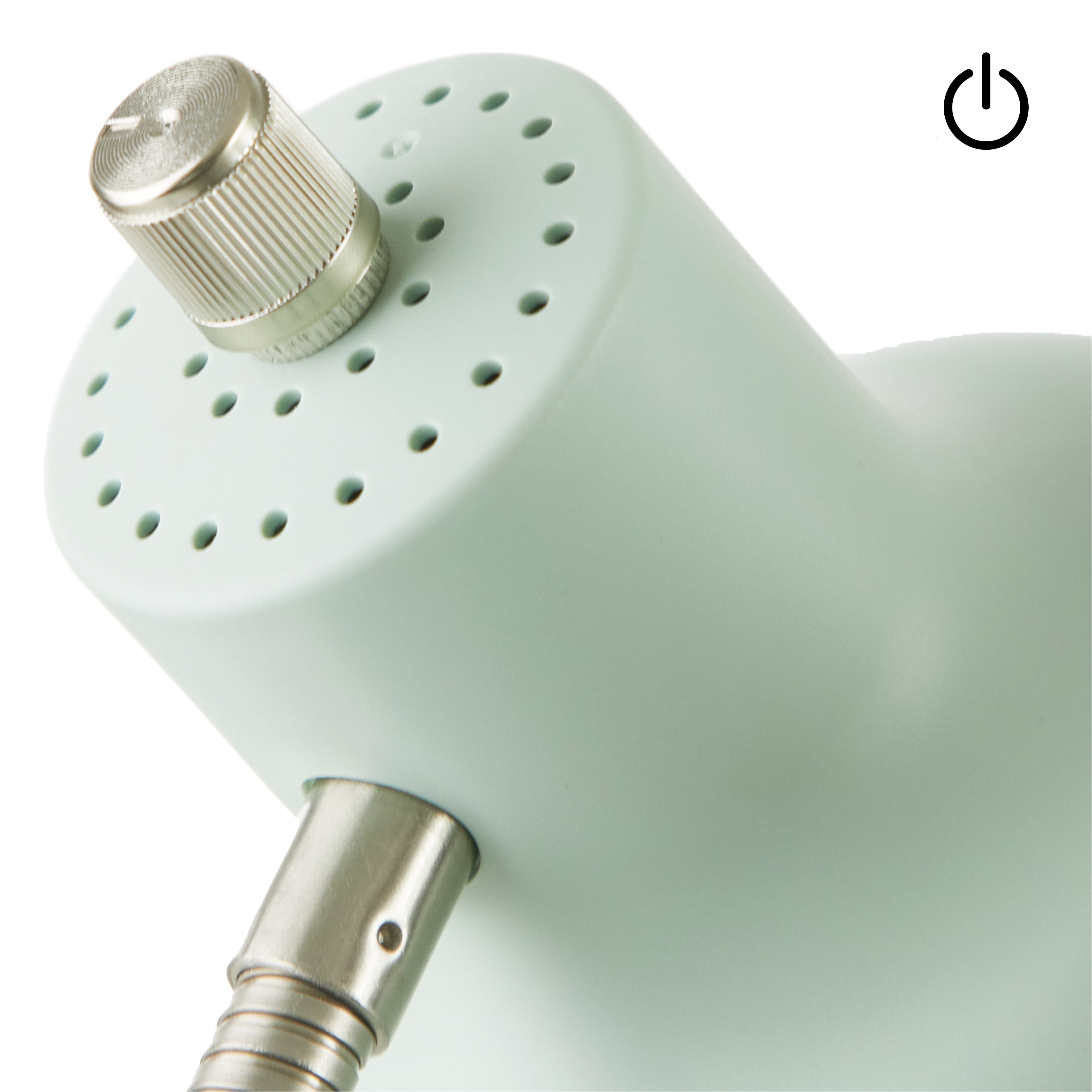 Mainstays 14 in LED Energy Efficient Green Gooseneck Desk Lamps Solid Print