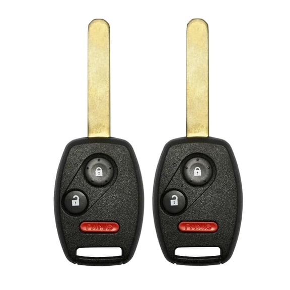 AKS KEYS New Replacement for Honda 2007-2015 Remote Head Key Fob 3B FCC# MLBHLIK-1T (2 Pack)