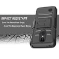 thumbnail image 6 of LG Aristo Case, LG LV3 Case, LG Phoenix 3 Case, LG K8 2017 Case, Dual Layers [Combo Holster] Case And Built-In Kickstand And Circlemalls Stylus Pen (Black), 6 of 6