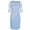 Sky Blue, variant on Ladies Dresses Plus Size Women Lace Short Sleeve Midi Dress Ladies Cocktail Evening Party Dress Mid-Length(Red,XL)