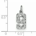 thumbnail image 2 of 925 Sterling Silver Number 9 Pendentif Pendentif Breloques, 2 of 6