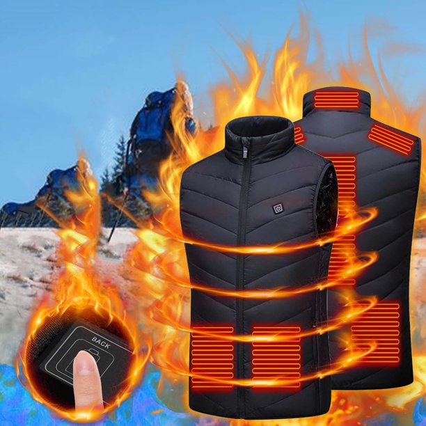 Outdoor Heated Jacket, 11Zones Unisex Warm Electric Heated Coat Smart