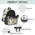 thumbnail image 4 of Australian Shepherd and Floral Backpack for School, Cute School Bag with Adjustable Shoulder Straps and Padded Back, 15"x11.42"x5.5", 4 of 4