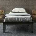 thumbnail image 4 of Costway Twin Size 14'' Wooden Bed Frame Mattress Platform Wood Slats Support Espresso, 4 of 10