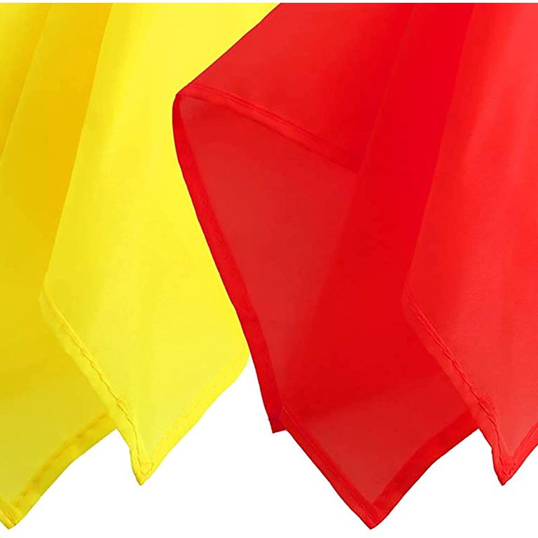 Penalty Flag Football Challenge Flags Football Referee Flag for Party  Accessory (Yellow and red)