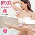 thumbnail image 6 of Electric Razors for Women, 7D Electric Shaver for Women, IPX6 Waterproof with Fast Charge, LED Display, Magnetic Heads, Pink, 6 of 7