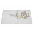 thumbnail image 1 of Rect. Marble Cheese Board With Wooden Snowflake Inlay, 1 of 1