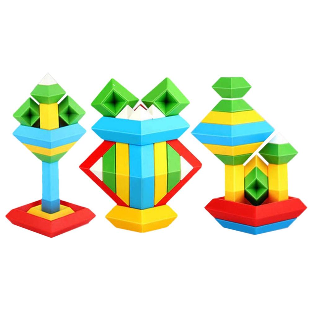 Pyramid Stack Blocks Stackable Pyramid Rubanta Puzzle Assembling Toys Puzzle Blocks