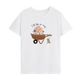 thumbnail image 1 of Camiseta de mujer con cuello redondo, ropa deportiva suave y elegante, camiseta básica para oficina XL, 1 of 7