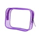 thumbnail image 3 of Bolsa de maquillaje para mujer, impermeable, portátil, ligera, transparente, para viaje. Púrpura M, 3 of 9