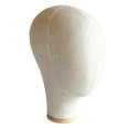 thumbnail image 3 of Cabeza de bloque de lona de color beige de 21.26 pulgadas para la fabricación de pelucas de encaje de extensión de cabello y 03 Yuyangstore cabeza de maniquí de peluca, 3 of 8