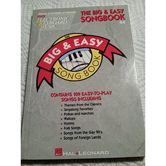 Pre-Owned Big & Easy Songbook: Easy Electronic Keyboard Music Vol. 44 (Paperback) 0793509114 9780793509119