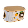 thumbnail image 4 of Cama de gato para gatos interiores de la casa de rascadores de gato, fieltro, transpirable con colgante de pelota y almohadilla de rasguño, escondite, 4 of 8